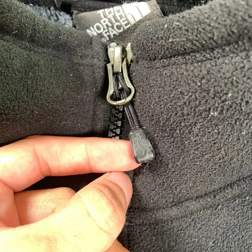 The North Face F14 Jacket Mens XXL Fleece Lined Black Gray Winter Gorpcore